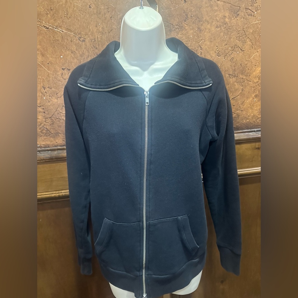 LIKE NEW SIZE XS UNISEX Crew Black Zip-Up Utility Jacket